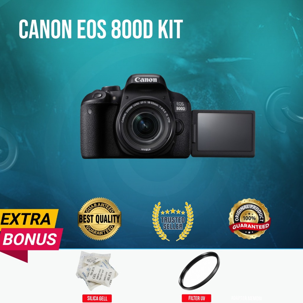 [GUBUK KAMERA] CANON EOS 800D KIT 18-50MM IS STM MURAH NORMAL ORIGINAL (SECOND)