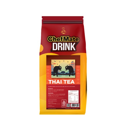 Drink Powder | Bubuk Minuman Instant Kakawa Chefmate Thai Tea Premium 500gr