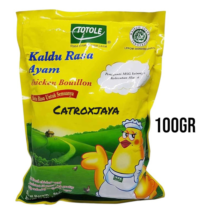 

TOTOLE KALDU RASA AYAM 100GR GRANULATED CHICKEN BOUILLON TOTOLE 100 GR