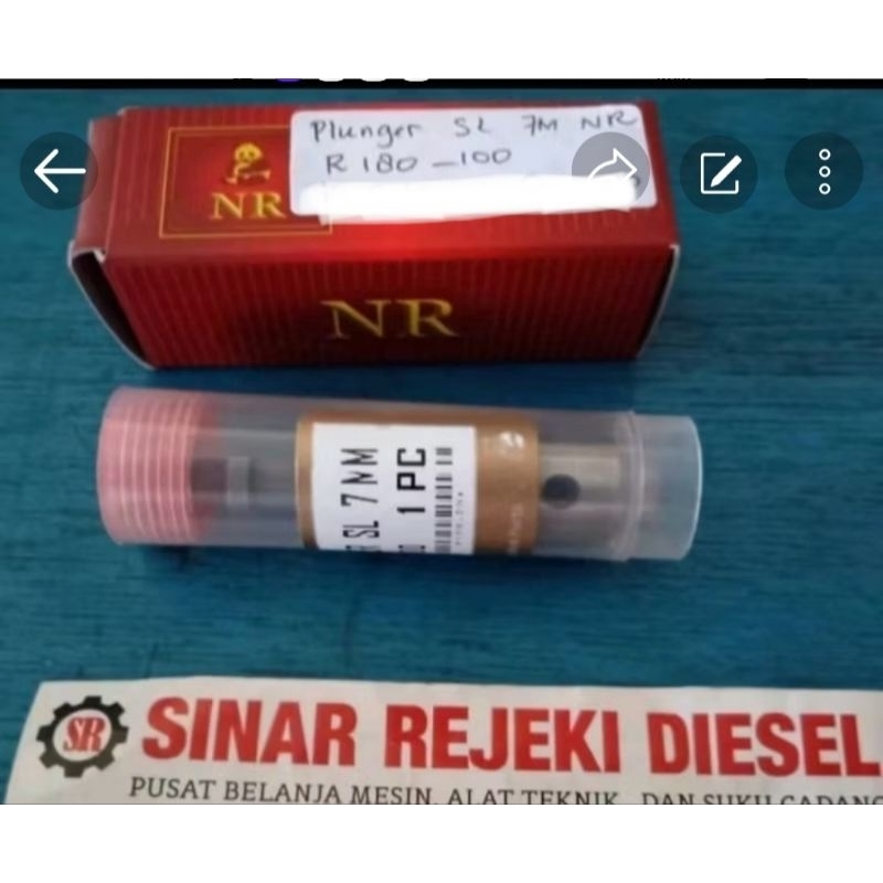 Plunger Plunyer Pompa Minyak Solar Bospom Bosh Pom Sparepart mesin diesel R180 R100 R 180 R 100