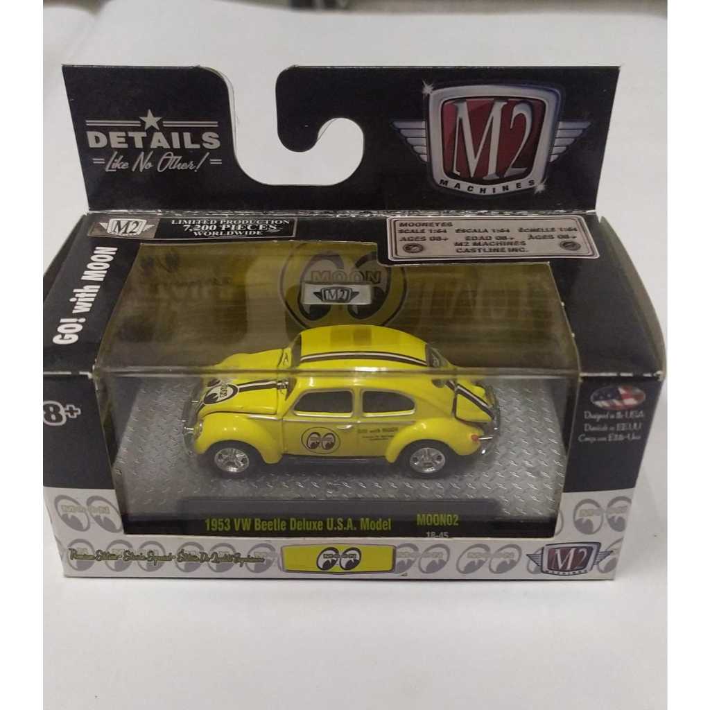 mainan anak diecast m2 1953 vw beetle deluxe usa model