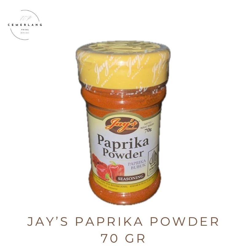 

Paprika Bubuk / Paprika Powder Jay's Kitchen 70gr