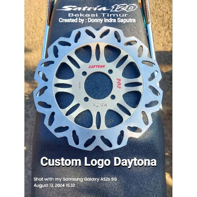 Disc Piringan Cakram Copy PSM Custom Logo Daytona Suzuki Satria 2Tak