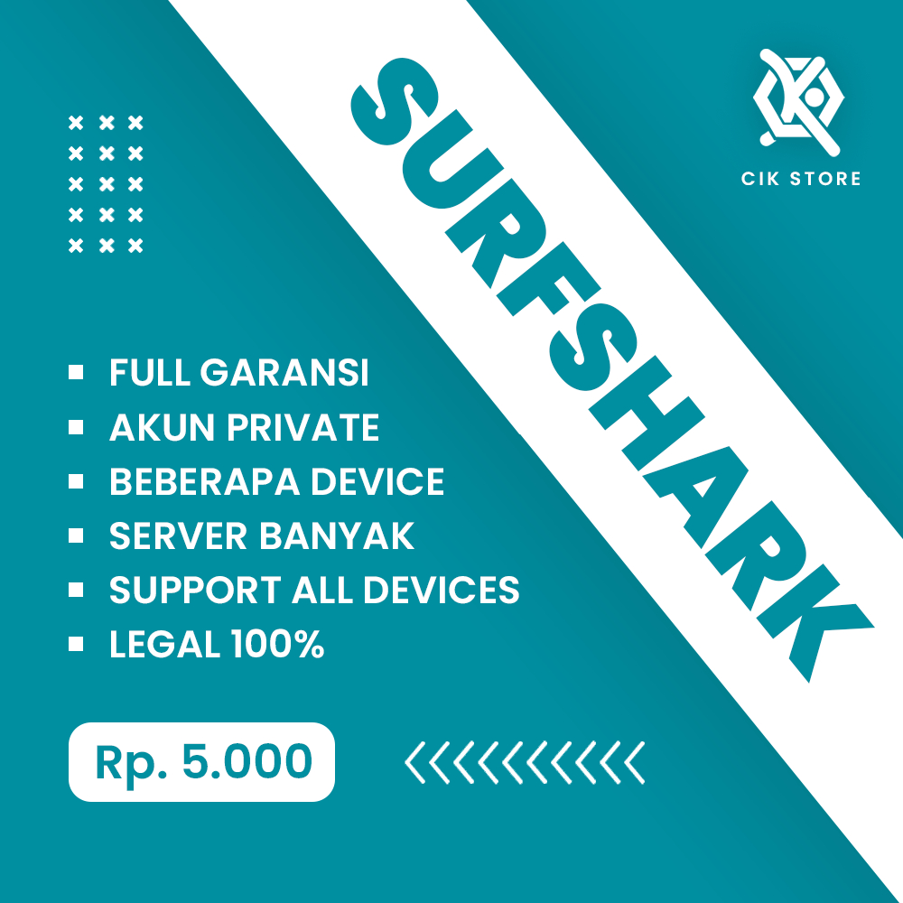 SURFSHARK VPN PREMIUM 7 HARI