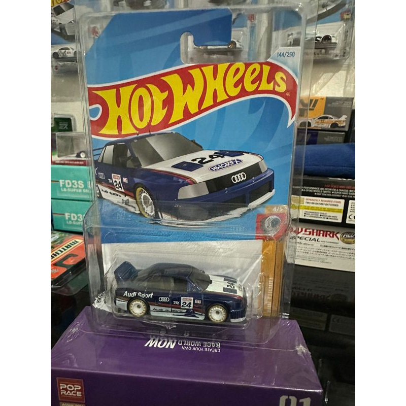 HOTWHEELS AUDI 90 QUATTRO-SUPER TREASURE HUNT-THS-STH (FREE PROTECTOR DASH)