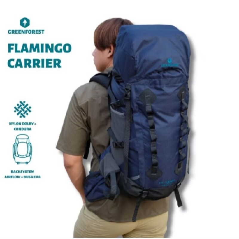 Carrier Greenforest flamingo 50+5L include Raincover