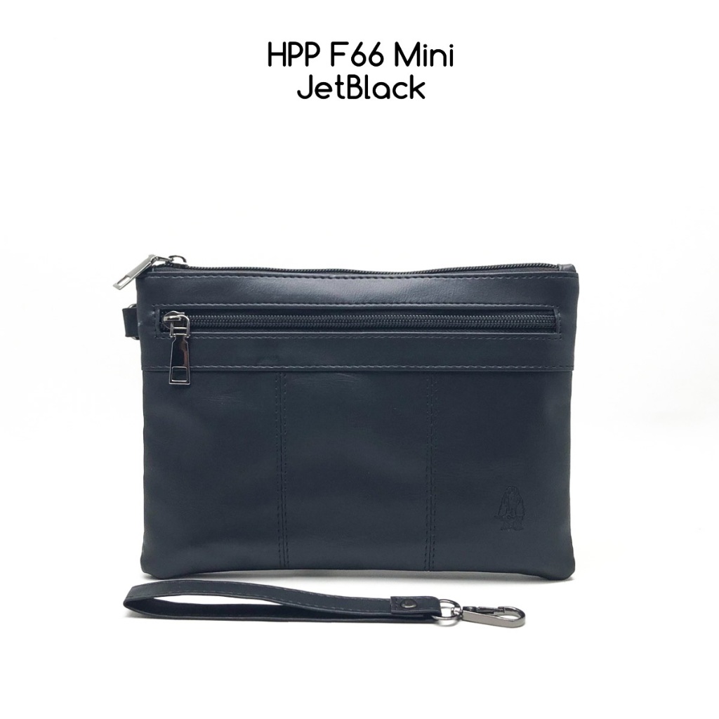Tas Dompet Pria Handbag Clutch HUSH PUPPIES F66-1 MINI JETBLACK HITAM Import Tas Cowok Murah