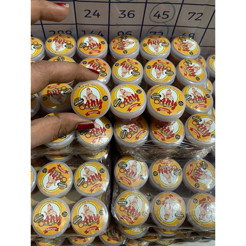 Any inai kuku Maroon best seller termurah original