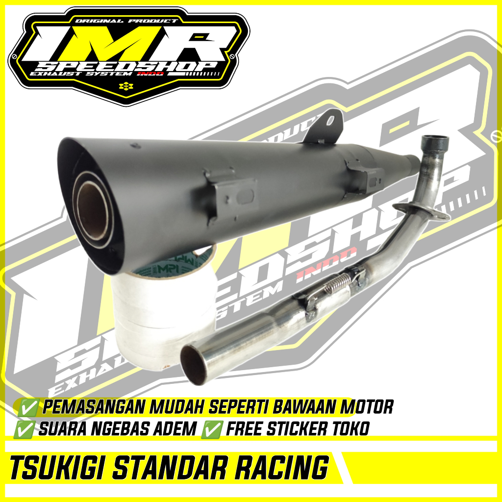 KNALPOT TSUKIGI STANDAR RACING KHARISMA KIRANA SUPRA FIT X 125 ABSOLUTE REVO Dll