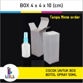 

Dus kemasan/ Box Botol Spray Uk. 4 x 4 x 10 cm POLOS