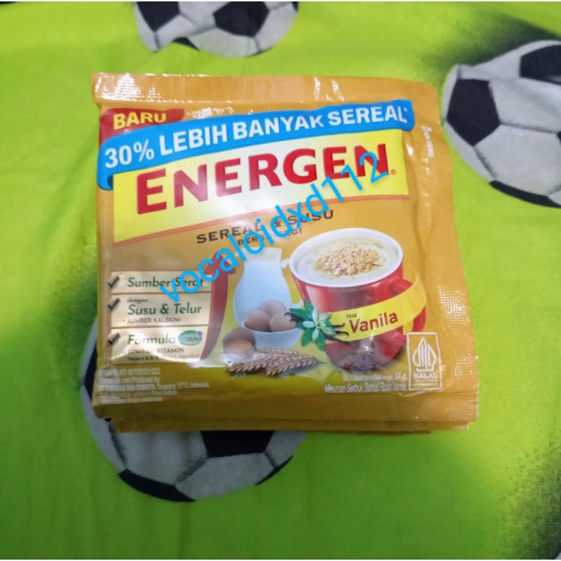 

ENERGEN Sereal & Susu Bersinergi Rasa Vanila