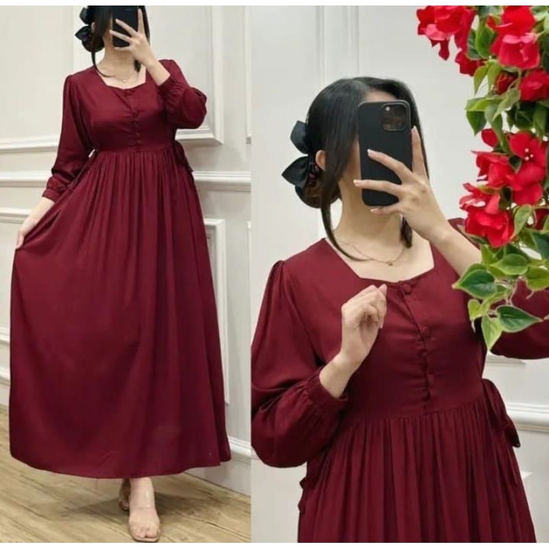 Gamis Chibi Polos Jumbo Terbaru ~ Gamis Chibi Polos Jumbo Deluxe ~ Gamis Terbaru Kekinian ~ Gamis Bu