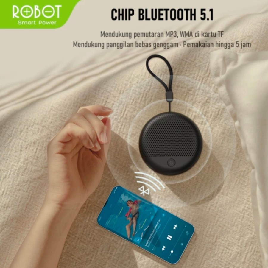 Speaker Bluetooth Robot RB30 / Mini Speaker bluetooth 5.1 Robot