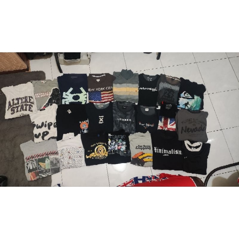 Kaos borongan full brand
