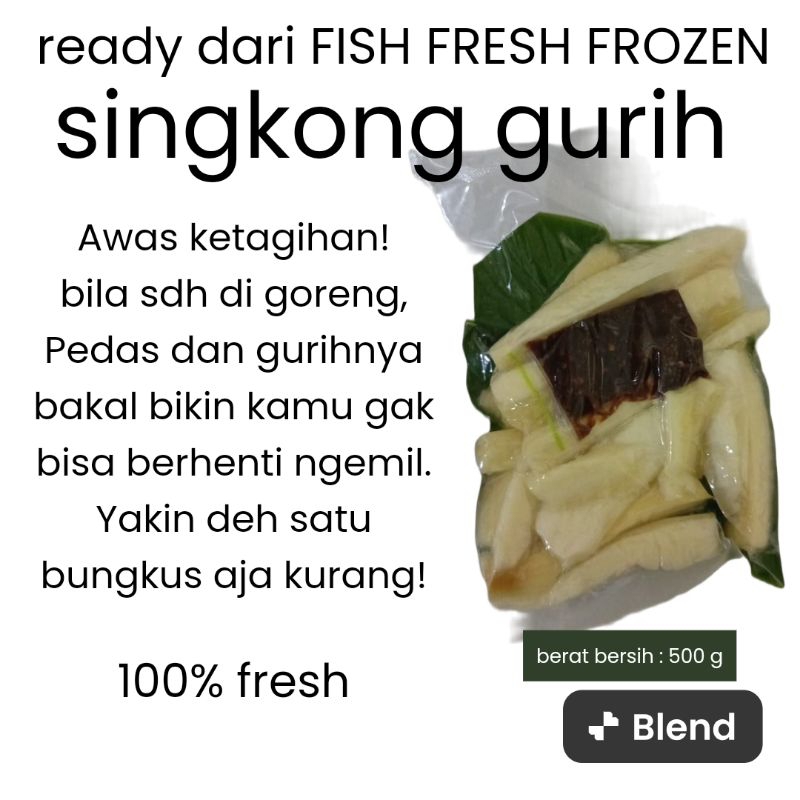 

singkong gurih dan crispy frozen fresh ± 500 gram