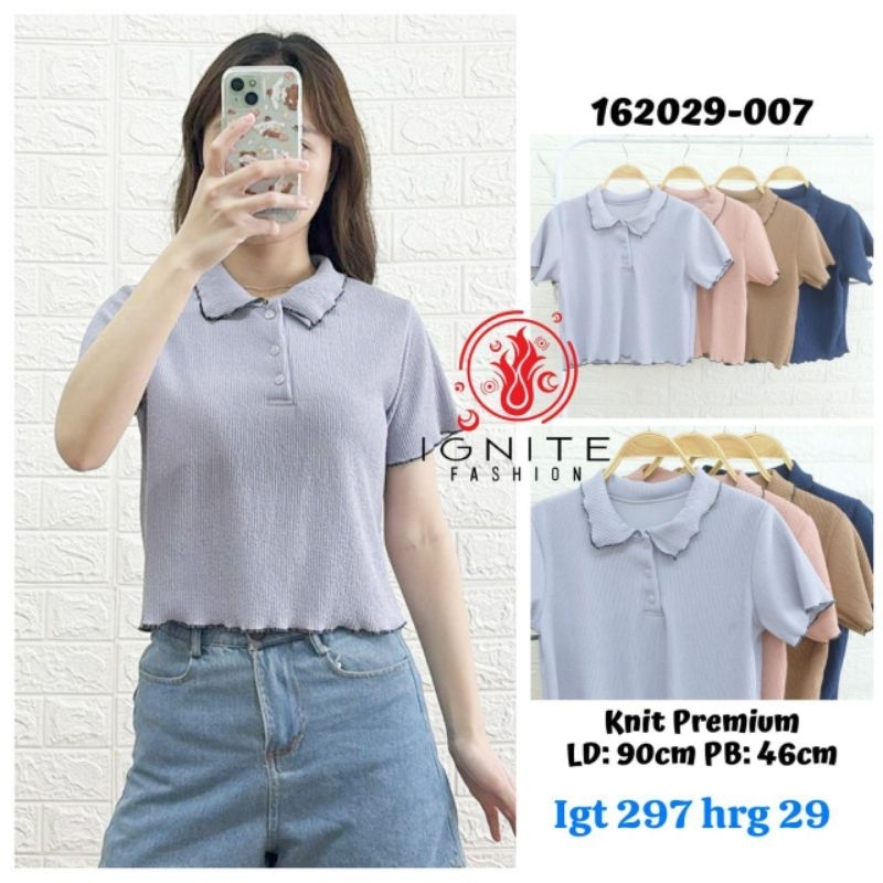 Kaos Atasan Tshirt Blus Wanita Model Korean Style Kekinian Croptop Cantik