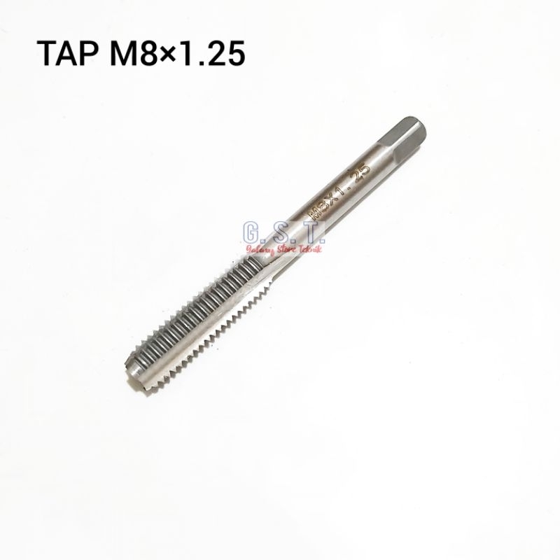 Tap Hand Tap M8×1.25 Hss Cocok Untuk Drat Baut 12