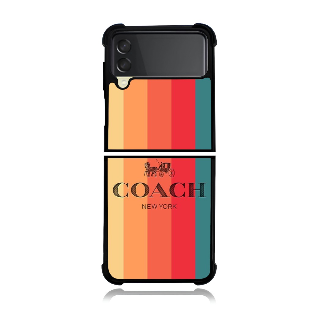 Phone Case Samsung Z Flip Fold 7 6 5 4 3 Phone Custom COACH Color