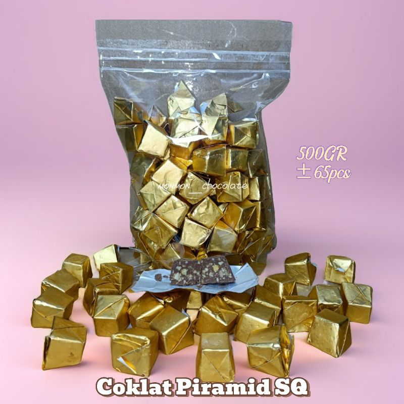 

Coklat Piramid SQ 500gr isi ±65pcs