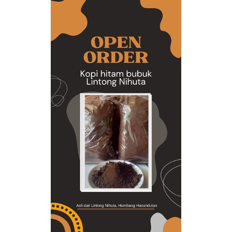 

kopi bubuk hitam Lintong Nihuta