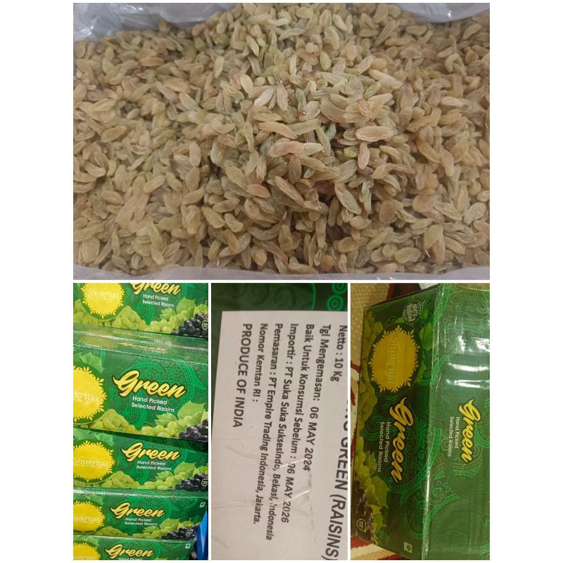 

Kismis Hijau Green Raisin 1kg