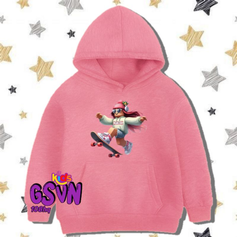 Jaket Baju Anak - Hoodie Sweater Roblox Girl Skin Karakter Game Terbaru Robloks Character Perempuan 