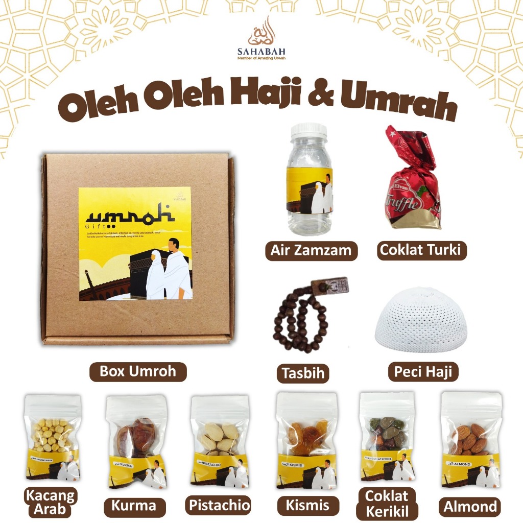 

Oleh Oleh Haji dan Umroh Premium Lengkap Souvenir Haji Umroh Zam Zam Coklat Arab Kacang Kurma