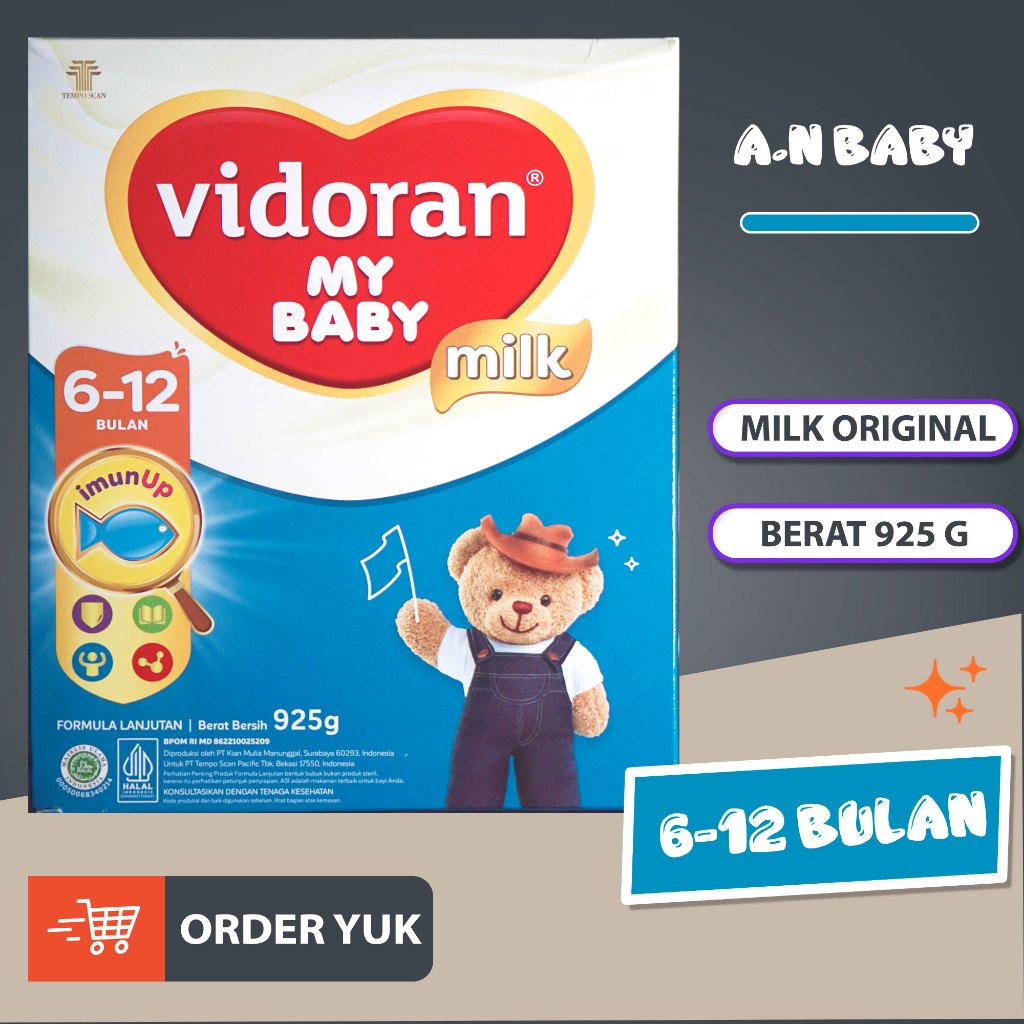 Susu Vidoran My Baby 6-12 Bulan 925 gram