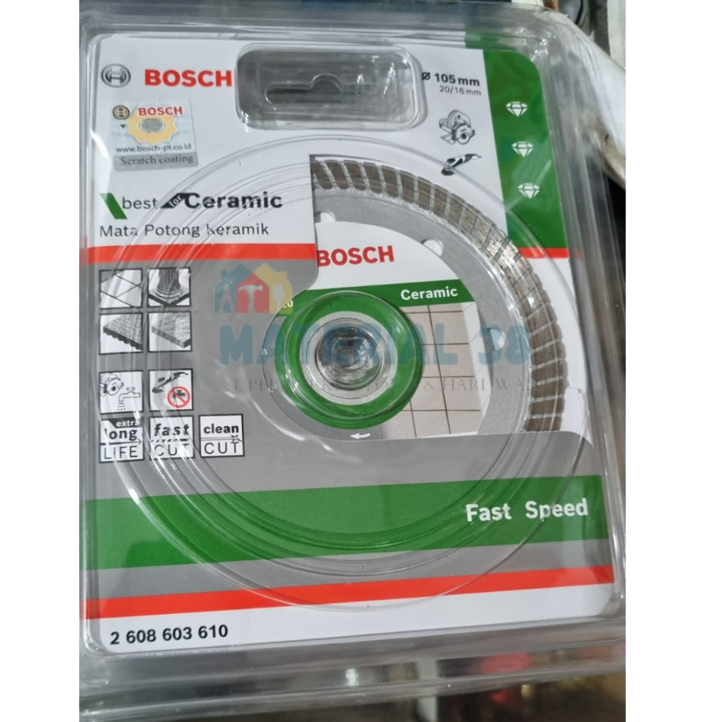 Gerinda bosch 4 inch / 105mm mata gerinda potong keramik granit mata gerinda granit keramik alat pot