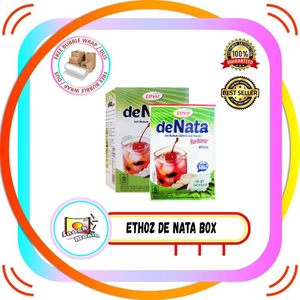 

Ethoz de Nata Jeli Bubuk 10 gr x 12 pcs BOX deNata Jely Powder Jelly