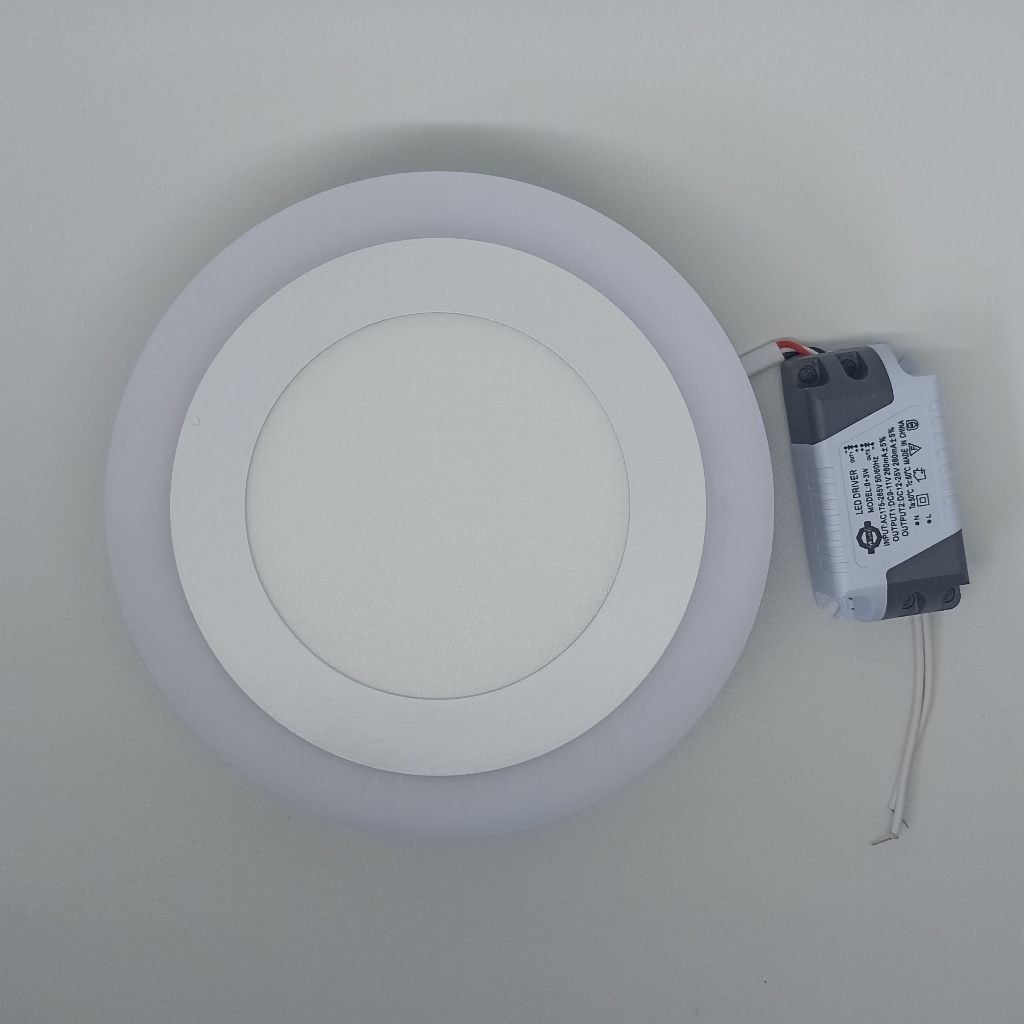 LED PANEL BULAT OB 2 WARNA 6+3 WATT DOWNLIGHT PANEL OB 2 WARNA BULAT