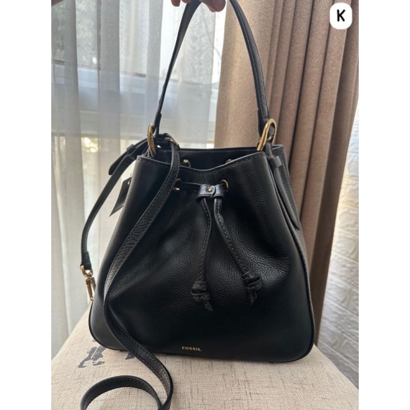 Fossil tessa Small bucket bag black