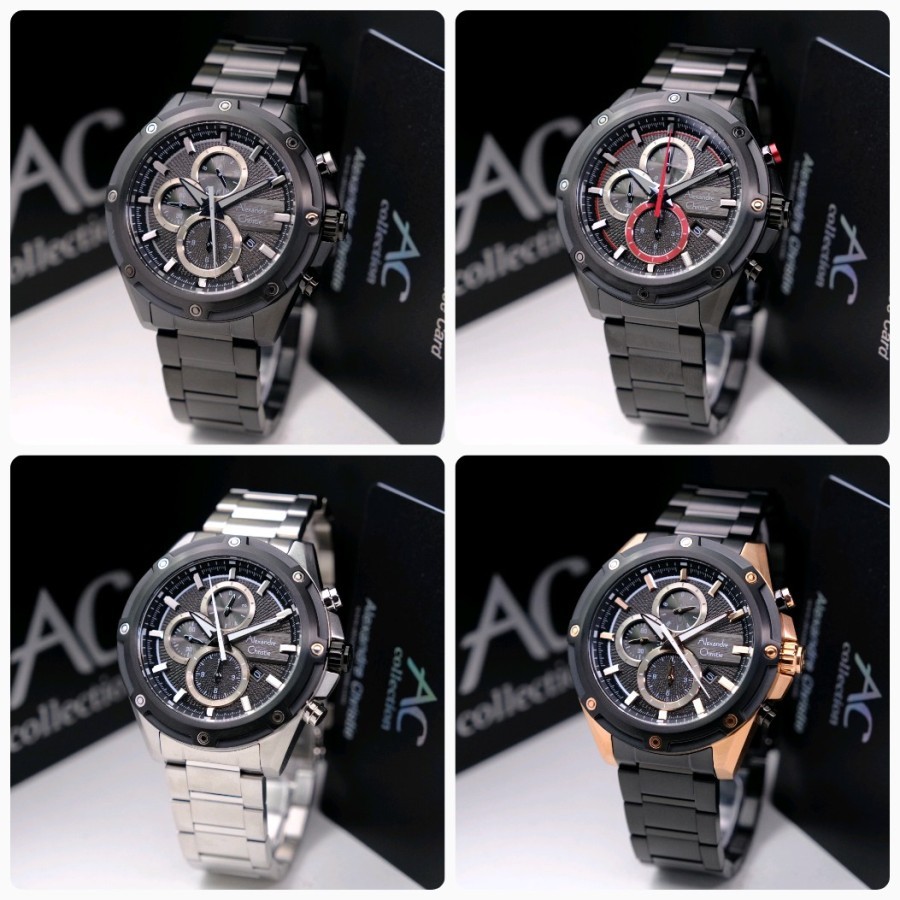 JAM TANGAN PRIA ALEXANDRE CHRISTIE AC 6605 AC6605 CHRONO ORIGINAL