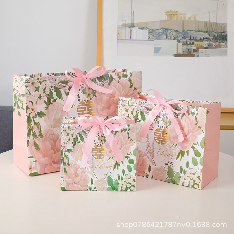 

DELUNASHOP DL415A Paper bag Marmer Kado Goodie Bag Ulang Tahun Marbel PaperBag Ulang Tahun Tas Hadiah wedding sangjit Gift Box size M size L
