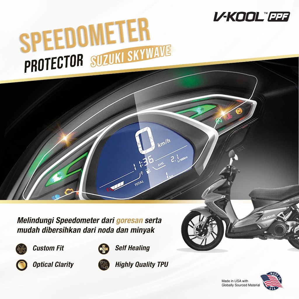 V-KOOL PPF Speedometer Suzuki Skywave