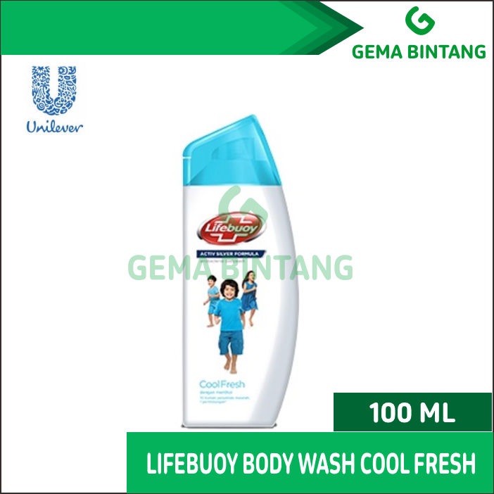 Lifebuoy Body Wash Cool Fresh Botol 100ml - Sabun Mandi Cair