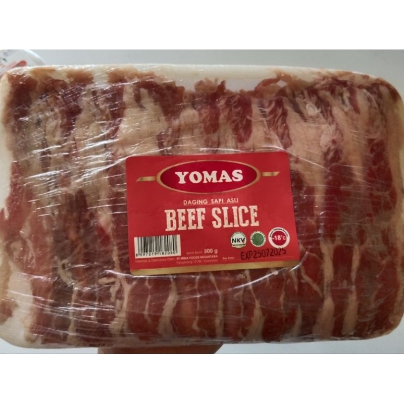 

YOMAS BEEF SLICE 500g