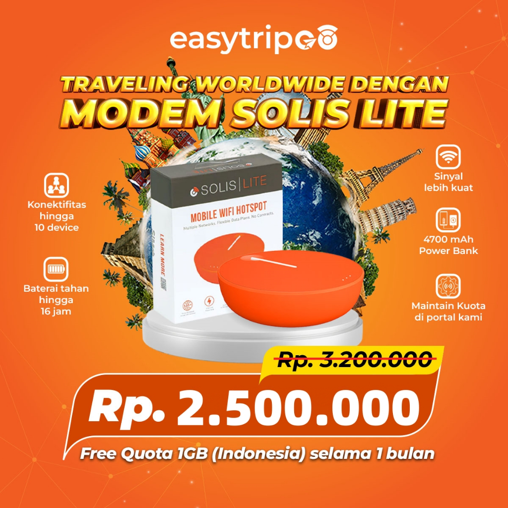 Best seller Internet Unlimited Worldwide Skyroam Solis Lite / Mifi Modem /Modem Wifi Portable / Inte