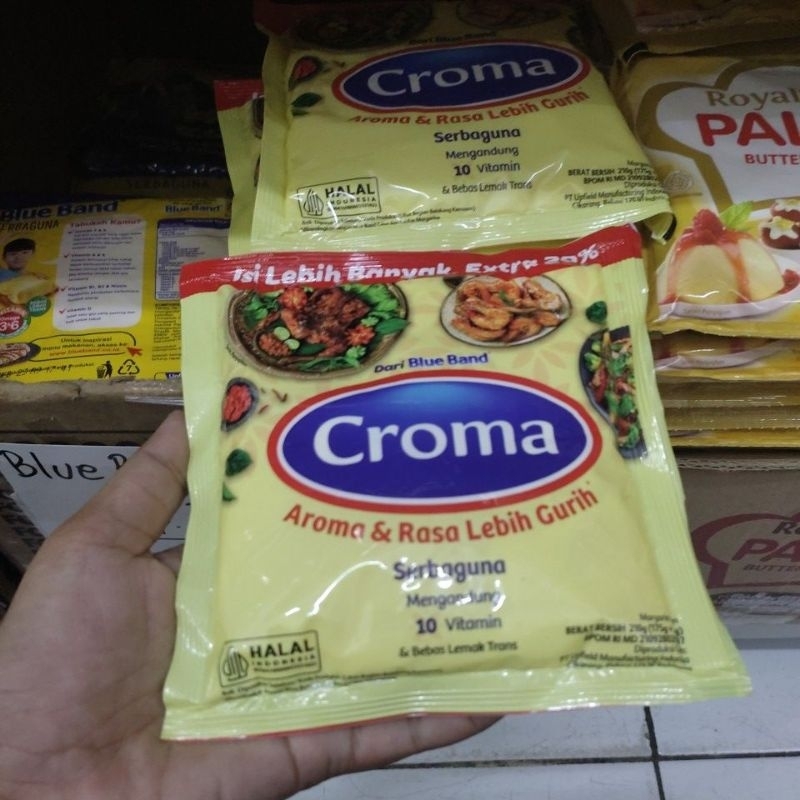 

CROMA 200G /MARGARIN SERBAGUNA CROMA 200G/BLUEBAND CROMA