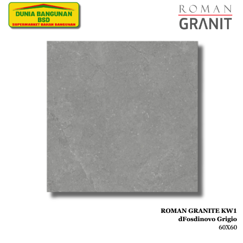 ROMAN GRANIT dFosdinovo Grigio 60X60 Granite Matt GT602523R