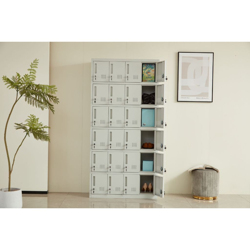 Loker Besi 24 Pintu - Lemari Locker Besi