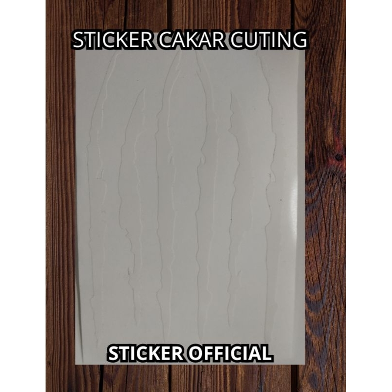 sticker cakar cuting putih,sticker cakar cuting putih motor keren