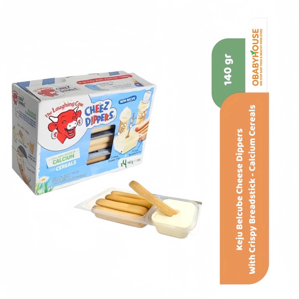 

Keju Belcube Cheese Dippers with Crispy Breadstick 140 gr - Calcium Cereals