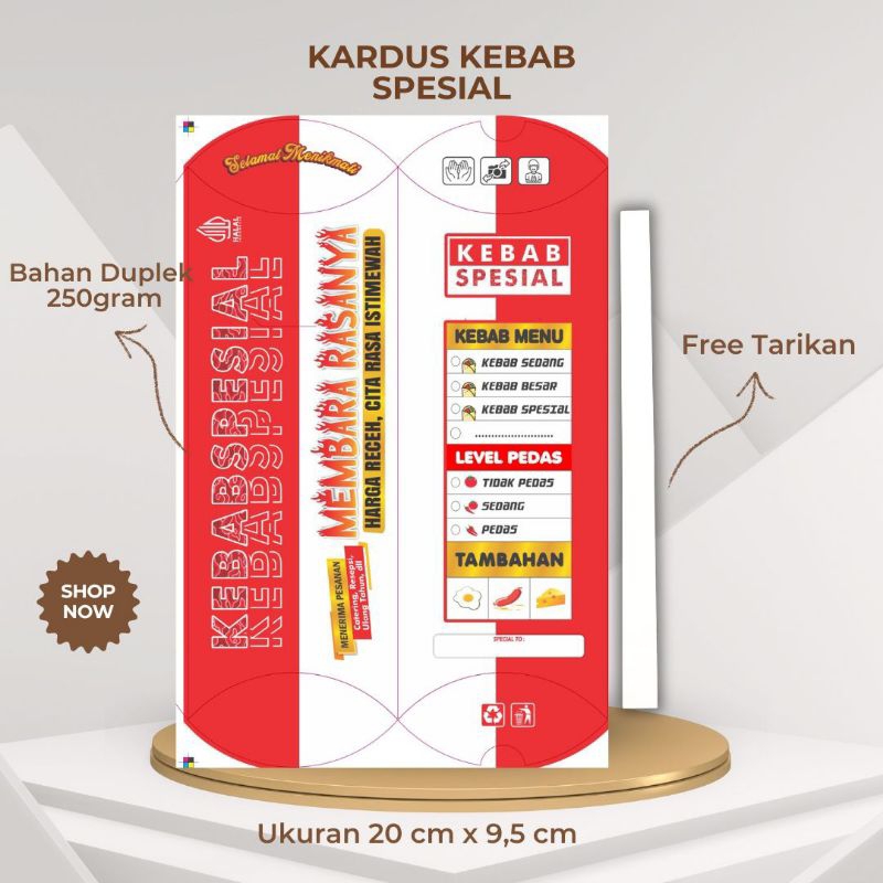 

Kardus Kebab Kemasan Frozen Universal Desain Menarik