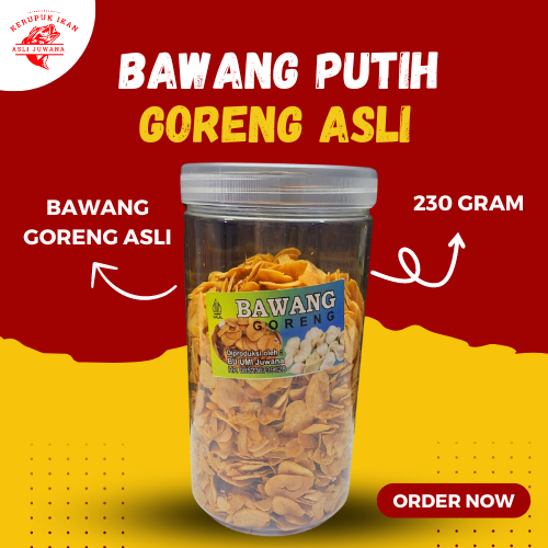 

Bawang Putih Goreng Asli Tanpa Campuran Tepung & MSG Kemasan 230gram
