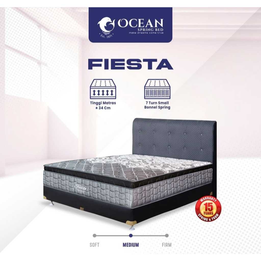 OCEAN KASUR SPRING BED TYPE FIESTA UKURAN LENGKAP ANTI BACTERIAL