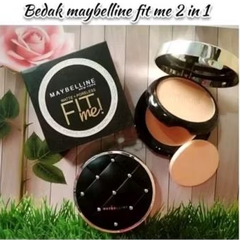 SALE BEDAK FIT ME 2in1  MATTE +PORELESS POWDER Bedak Maybelline fit me
