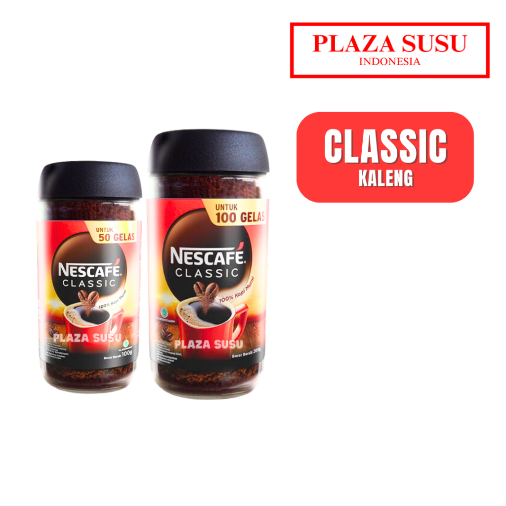 

BUBUK KOPI NESCAFE MINUMAN COFFEE BOTOL 100G/200G NESCAFE CLASSIC INSTAN