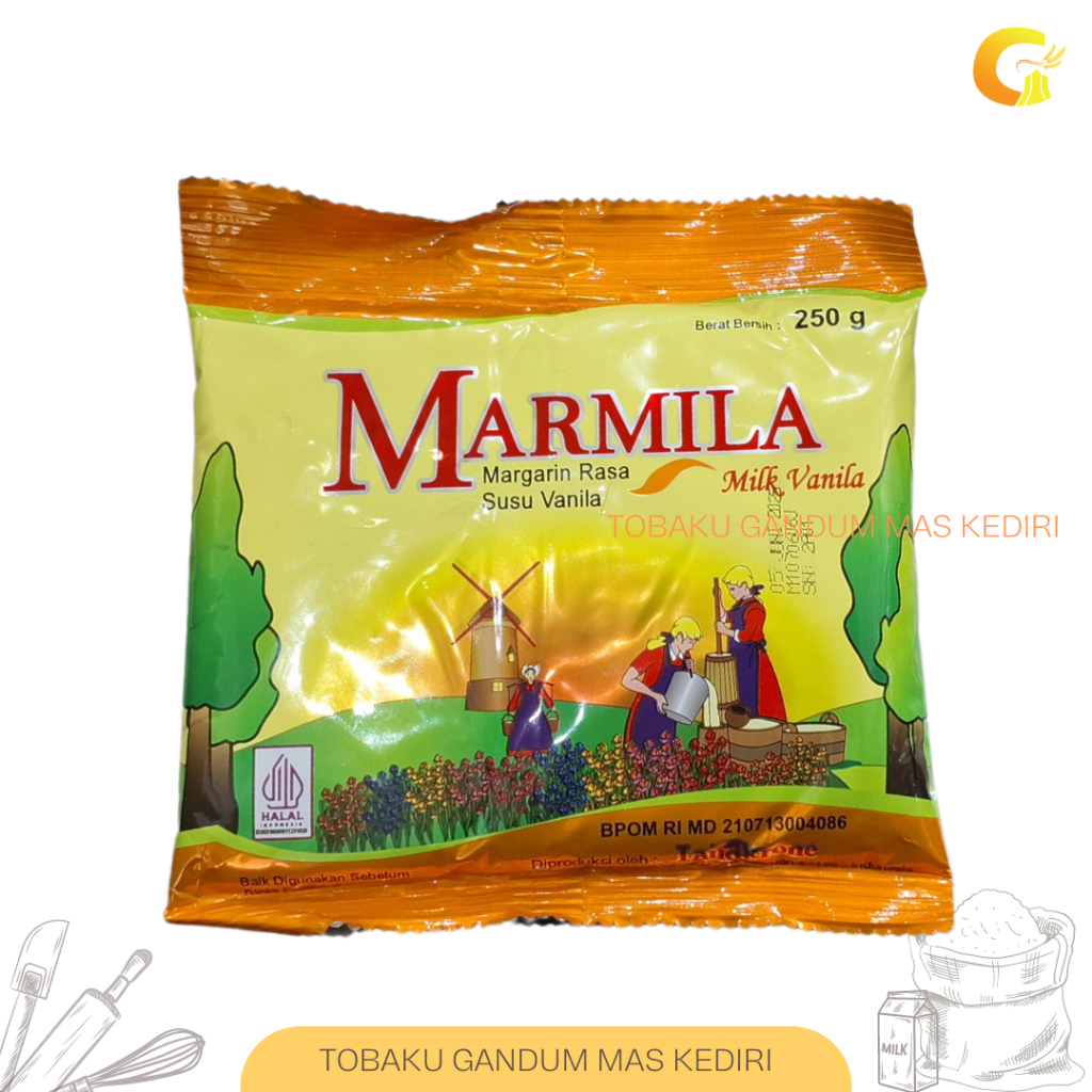 

Marmila Margarin Rasa Milk Susu Vanila 250 Gr