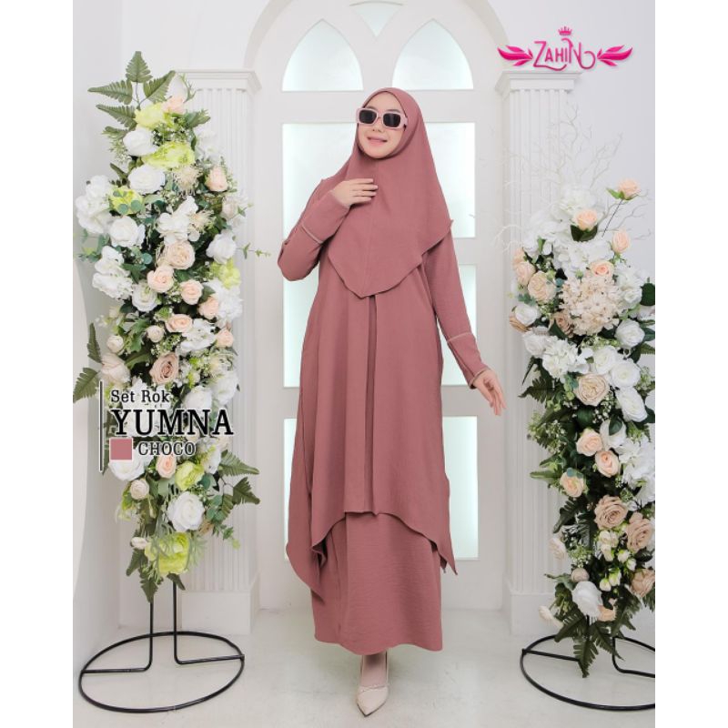 Yumna Set Rok/Pakaian Wanita Satu Set/One Set Rok